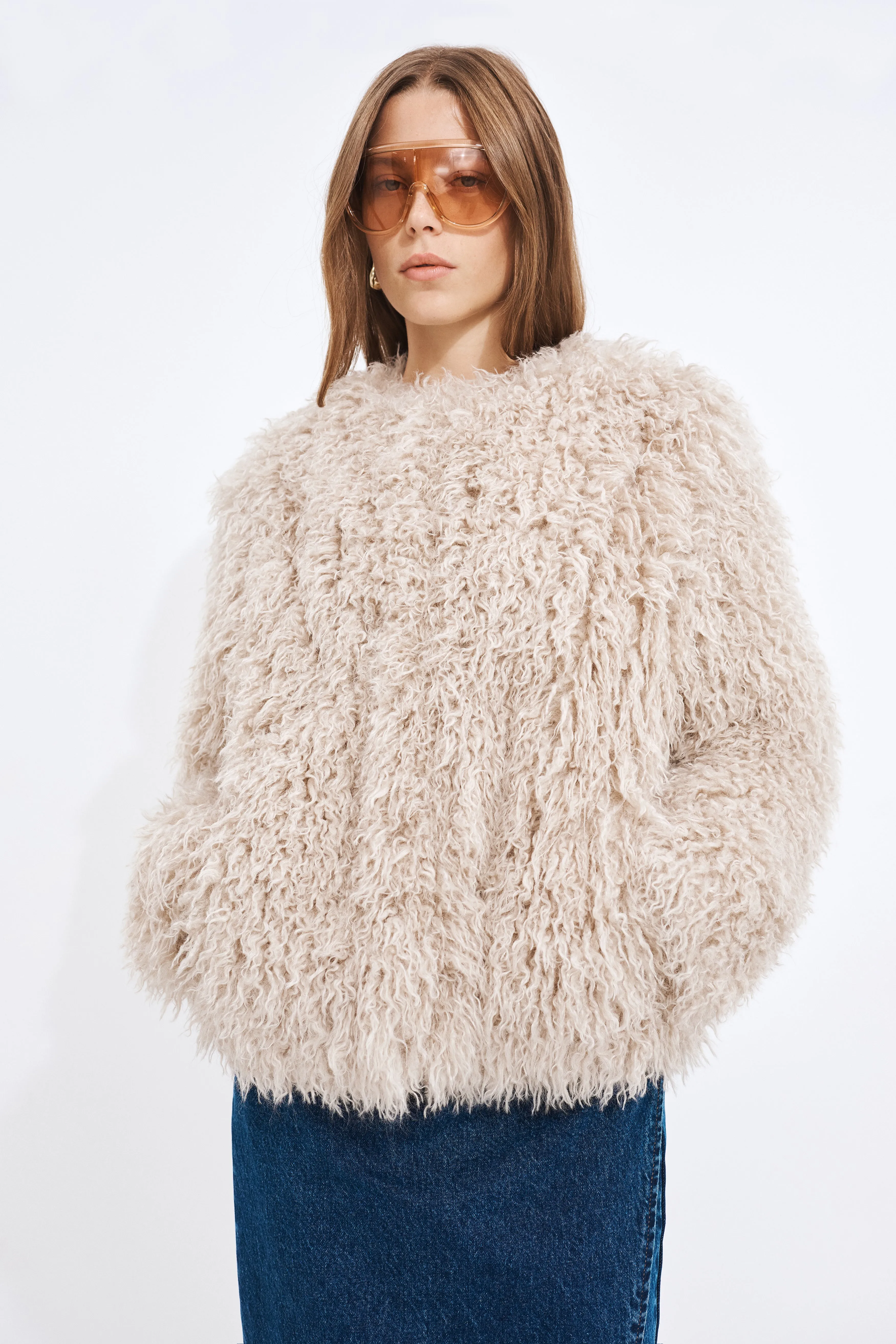 Misha Fluffy Coat sold by Aje product image thumbnail 3