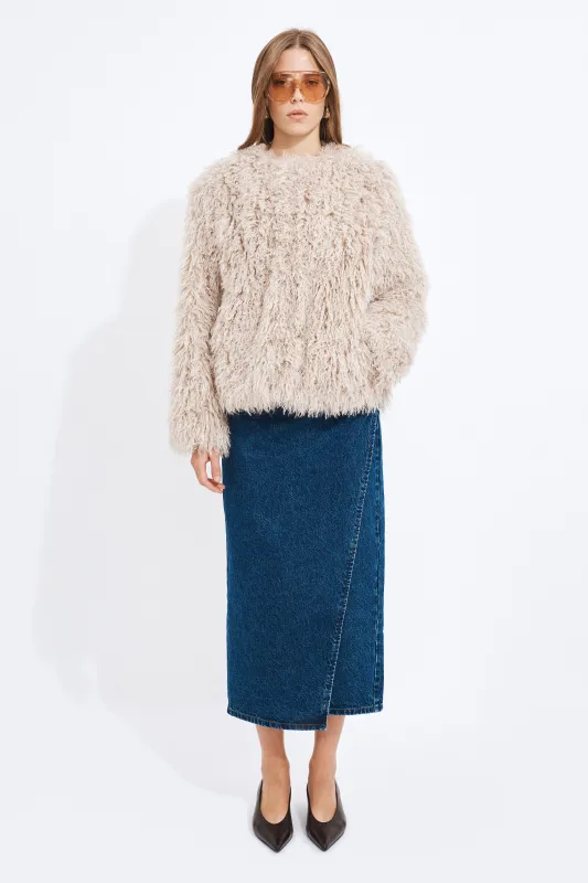 Misha Fluffy Coat made by Aje