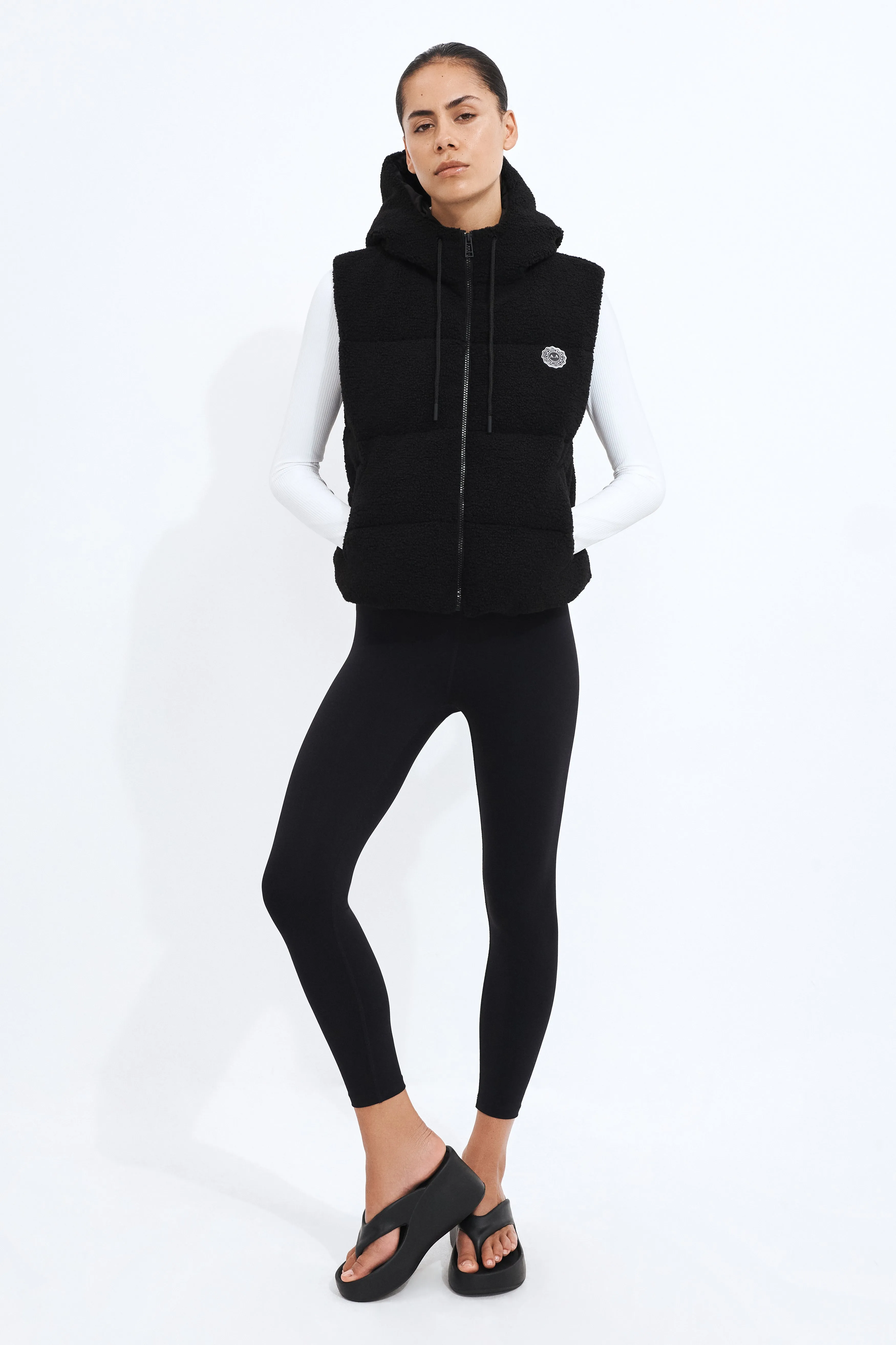 Sherpa Sleevless Vest sold by Aje