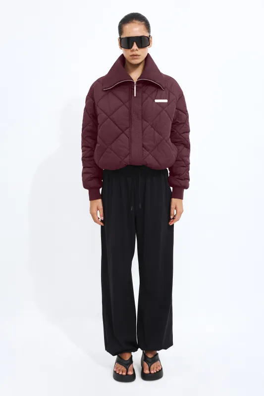 Quilted Bomber Jacket made by Aje