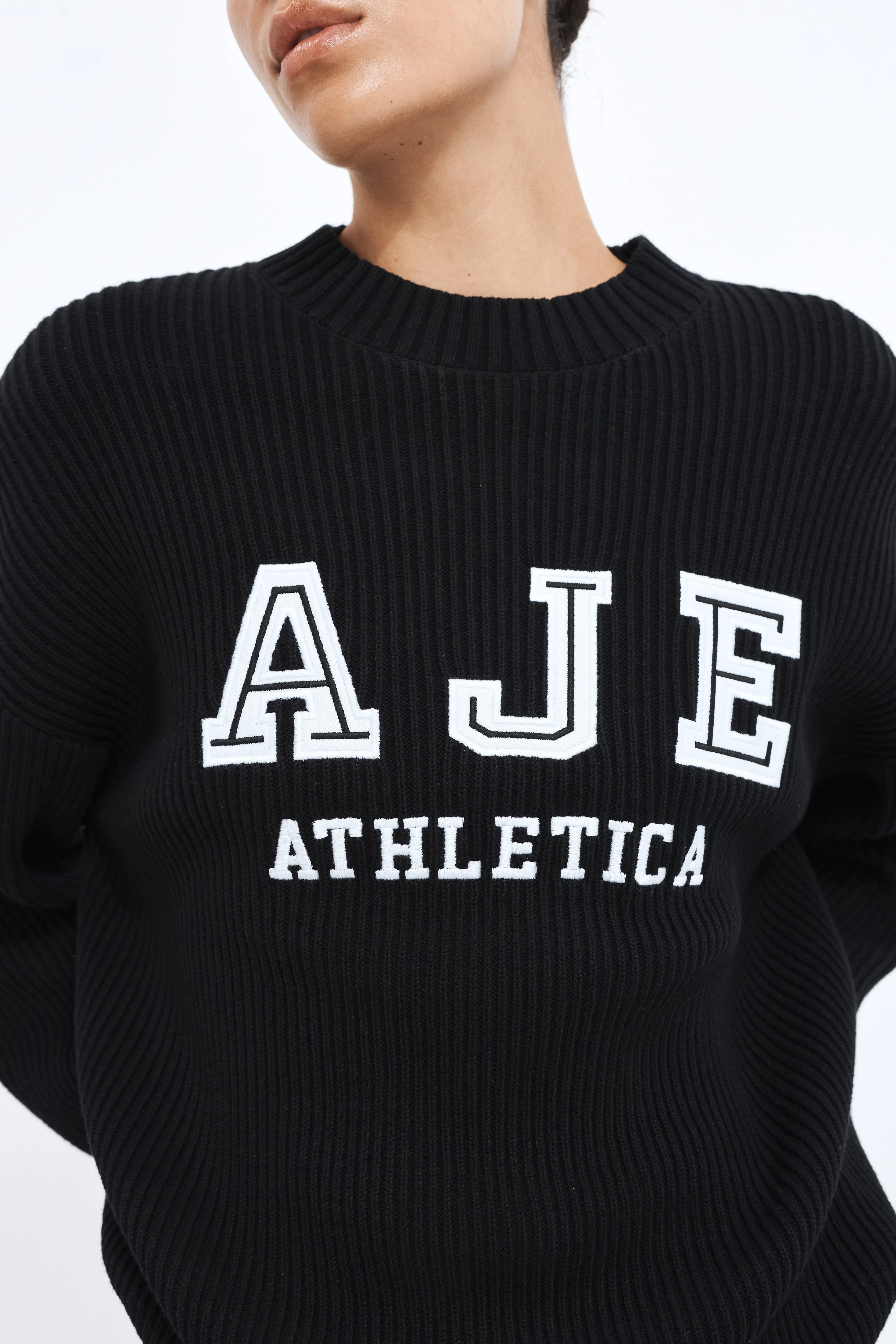 Varsity Logo Rib Jumper sold by Aje product image thumbnail 4