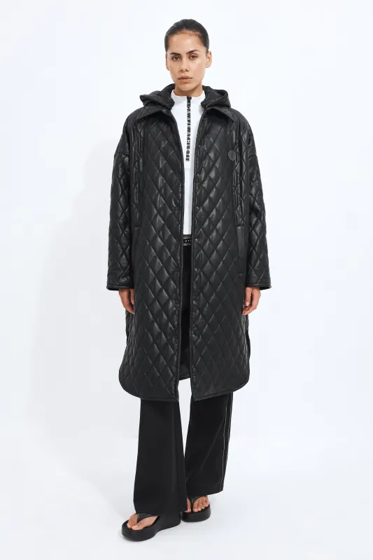 Longline Quilted Jacket made by Aje
