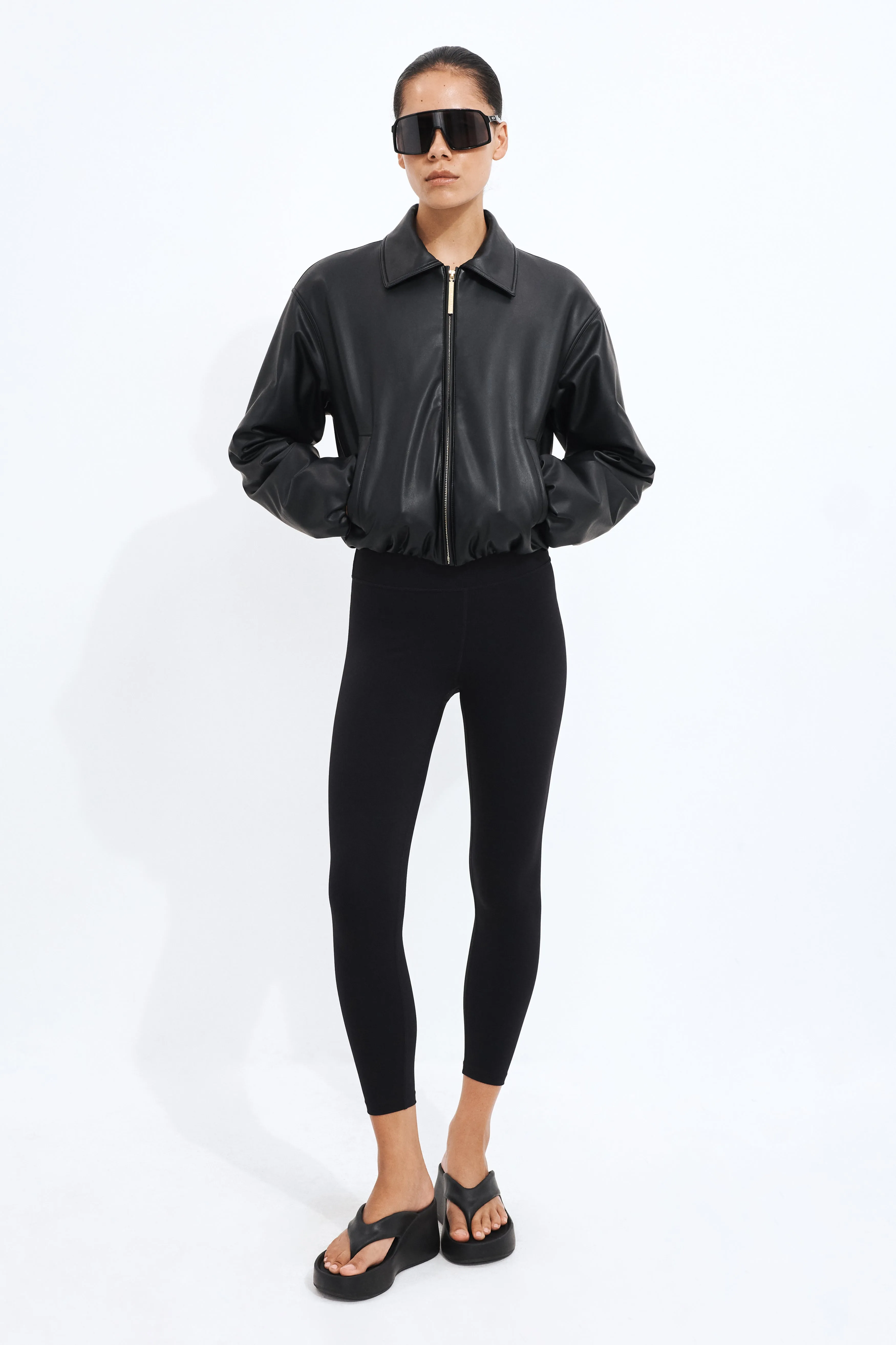 Vegan Leather Bomber Jacket sold by Aje