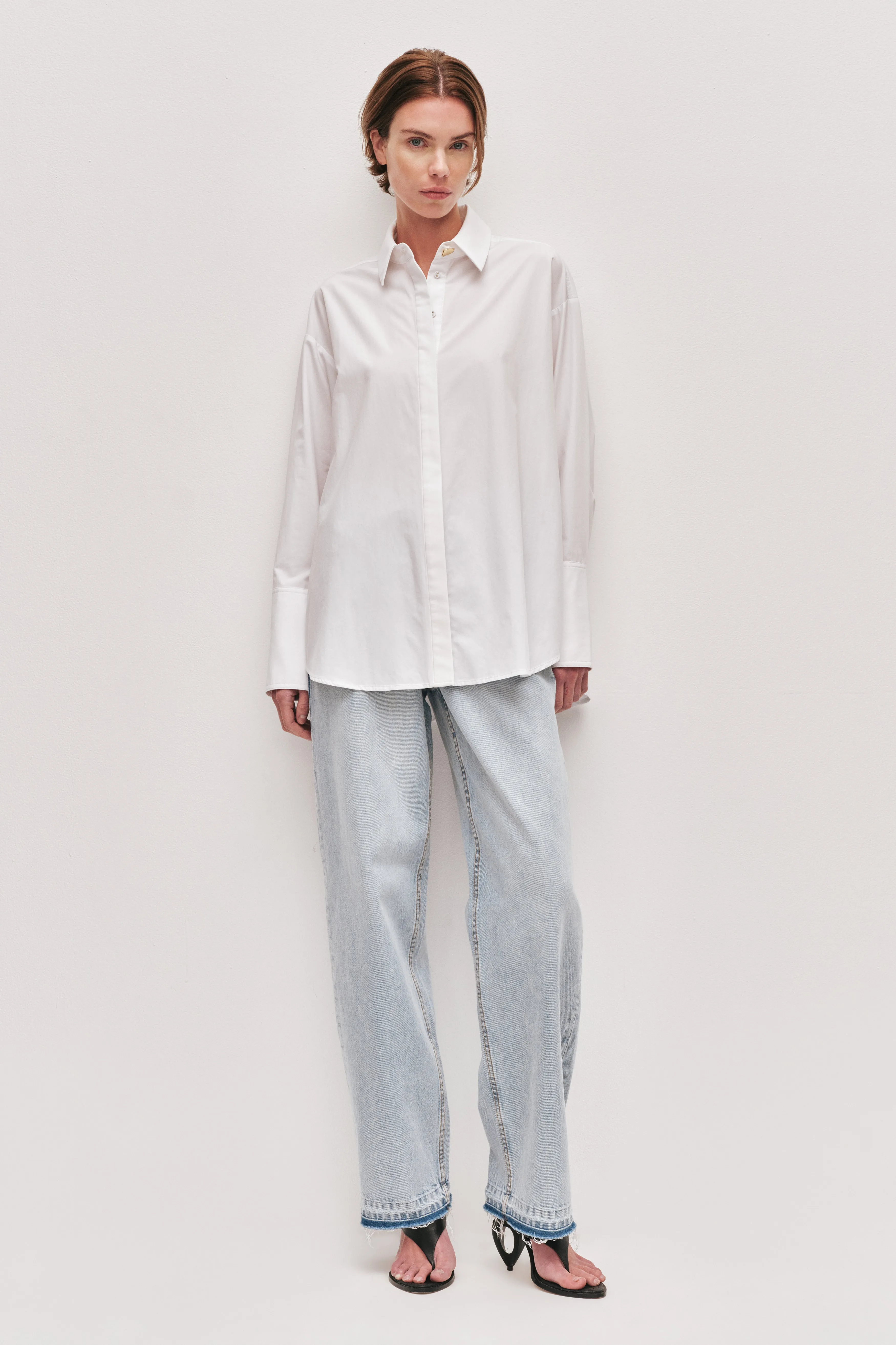 Sloane Poplin Shirt sold by Aje