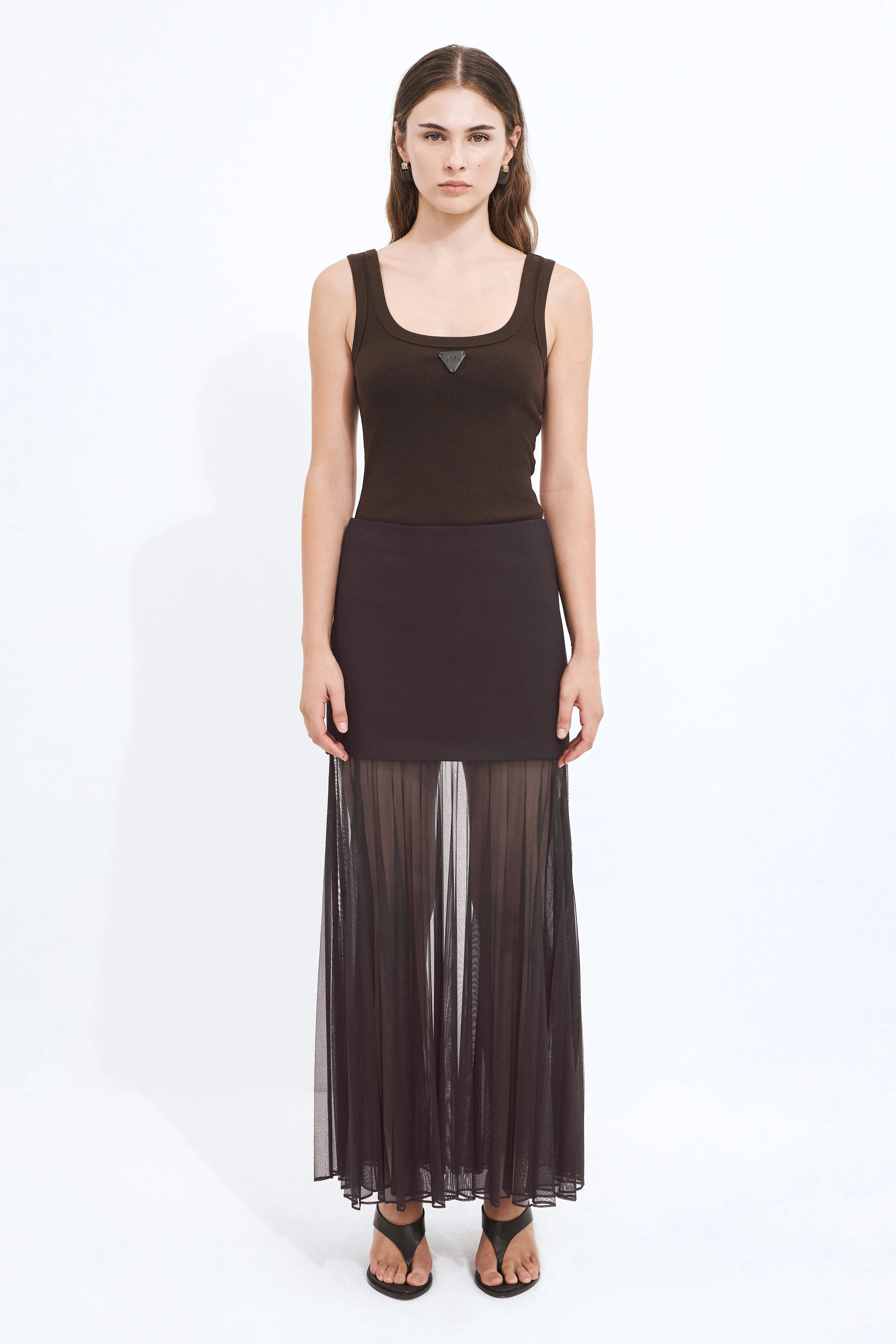 Ivy Sheer Maxi Skirt sold by Aje