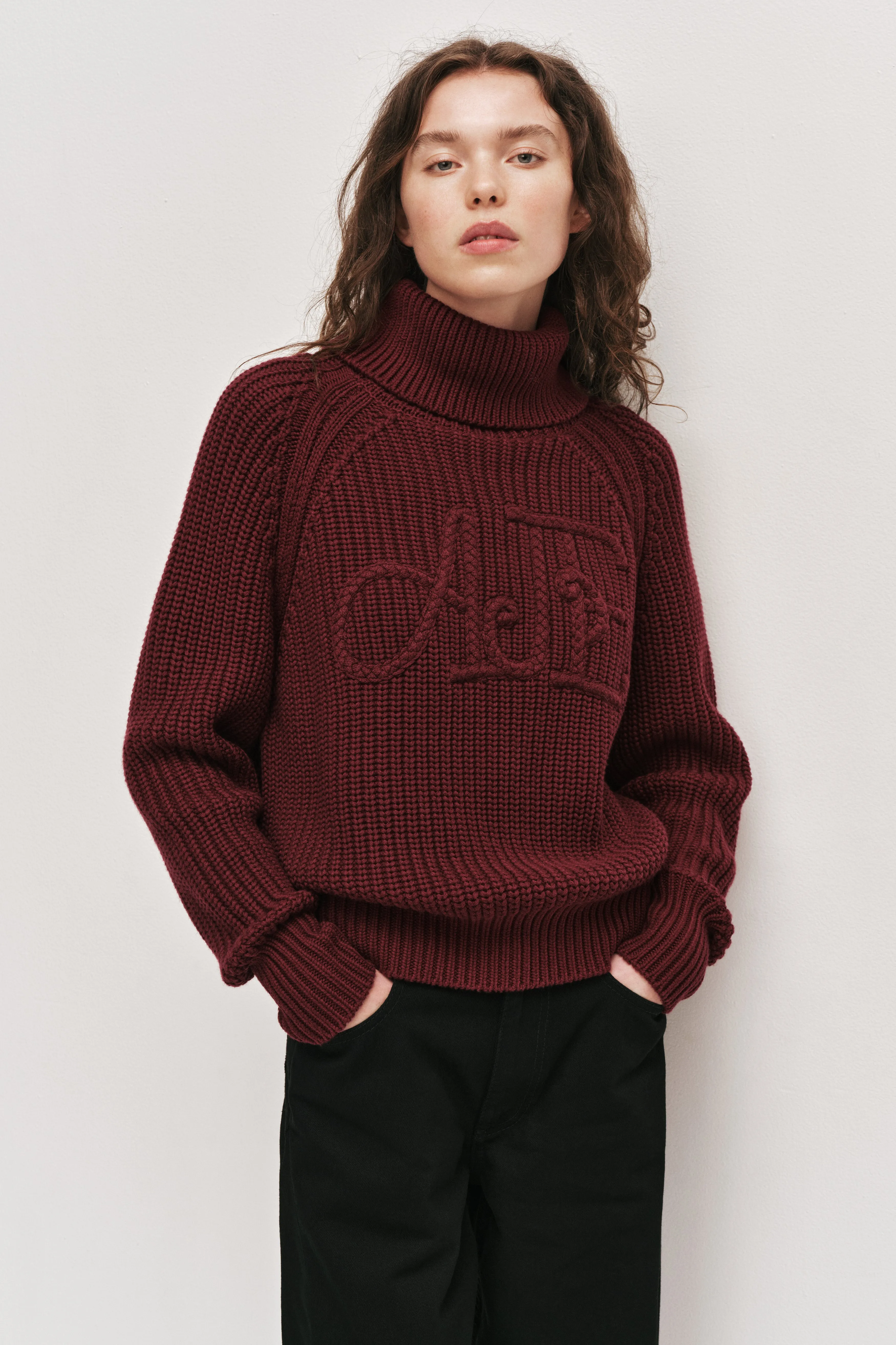 Mea Logo Funnel Neck Jumper sold by Aje product image thumbnail 3