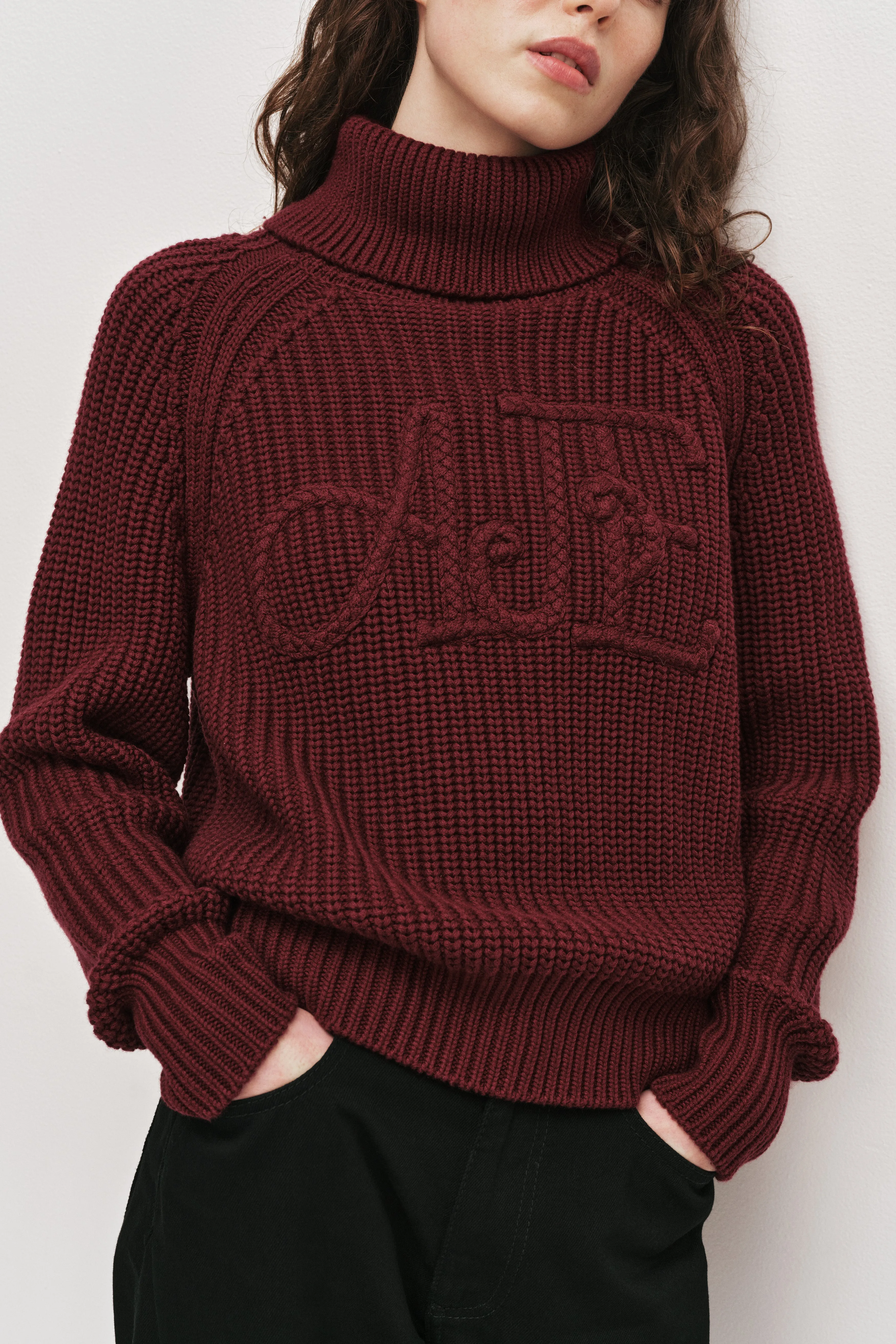 Mea Logo Funnel Neck Jumper sold by Aje product image thumbnail 4