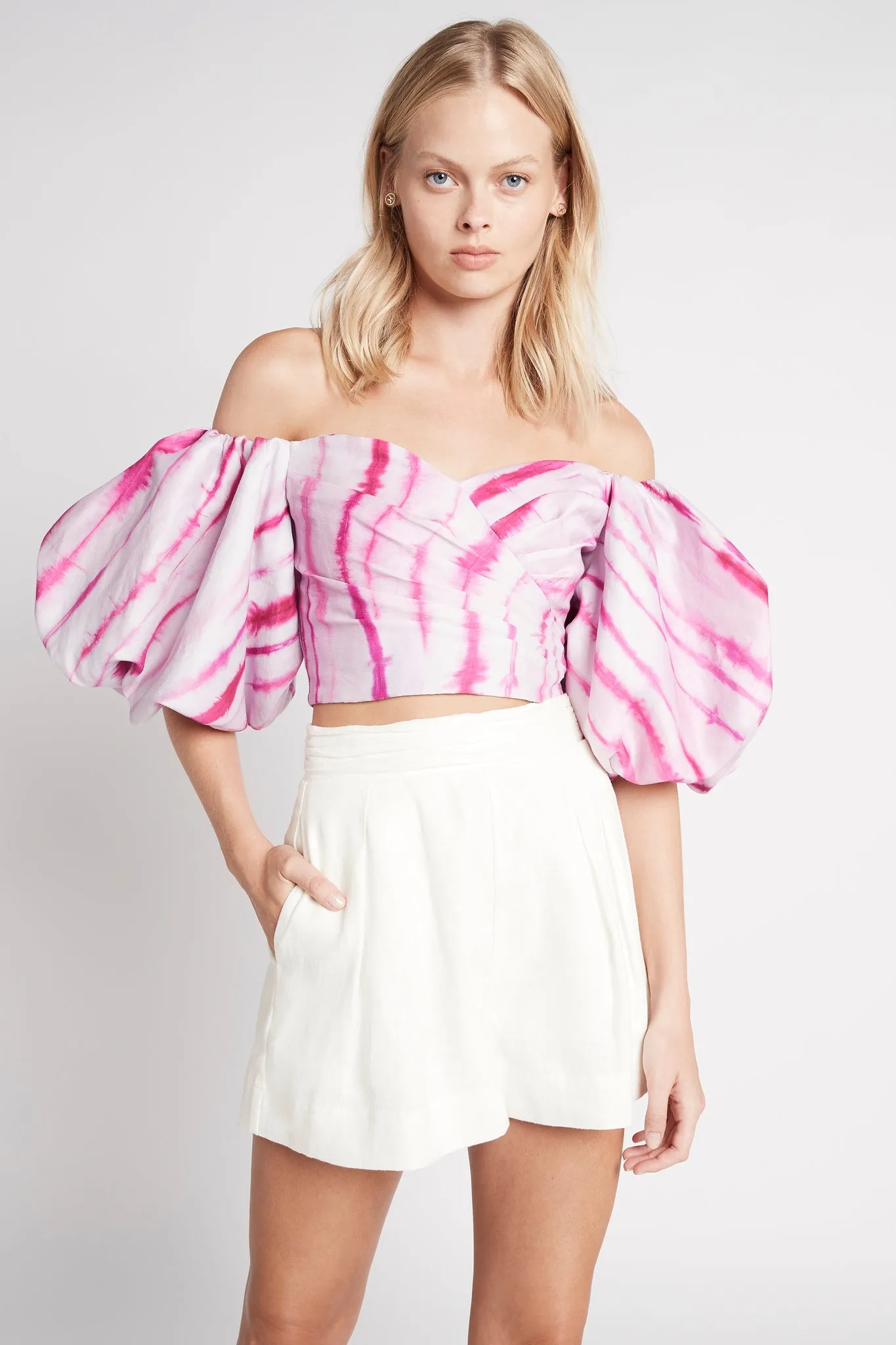 Introspect Off Shoulder Top sold by Aje