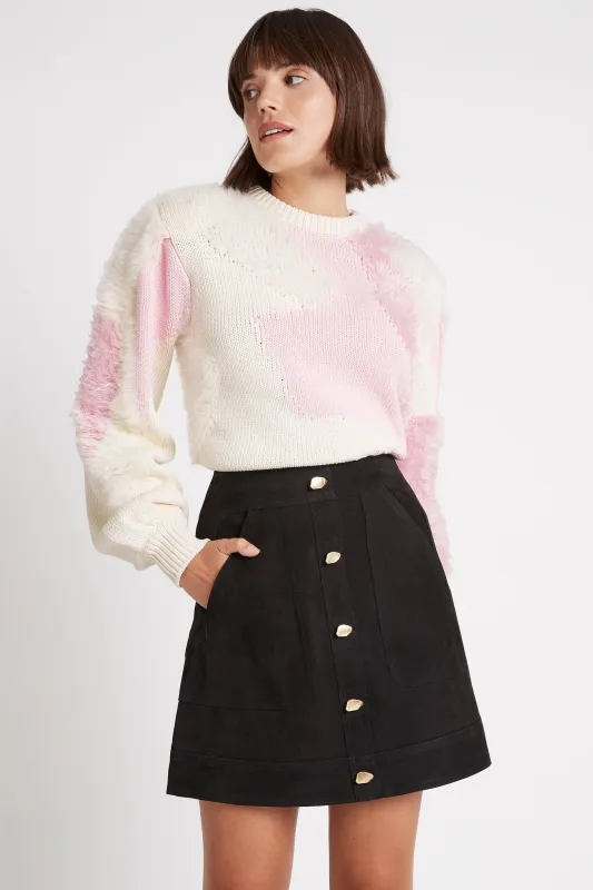 Ivy Leather Mini Skirt made by Aje