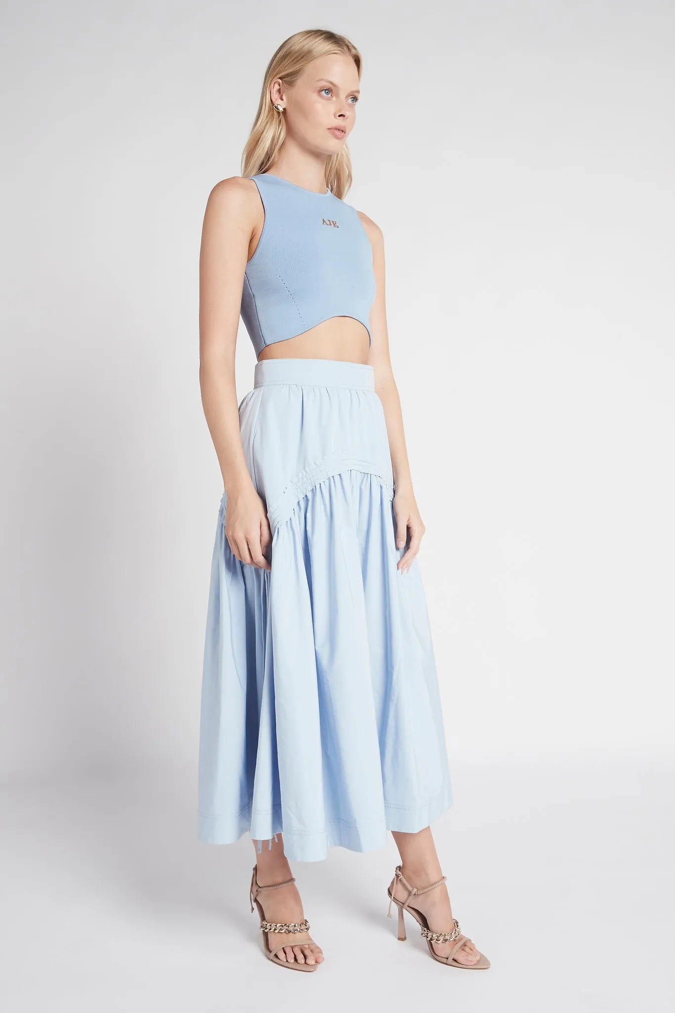 Cosmos Drawstring Midi Skirt sold by Aje product image thumbnail 3