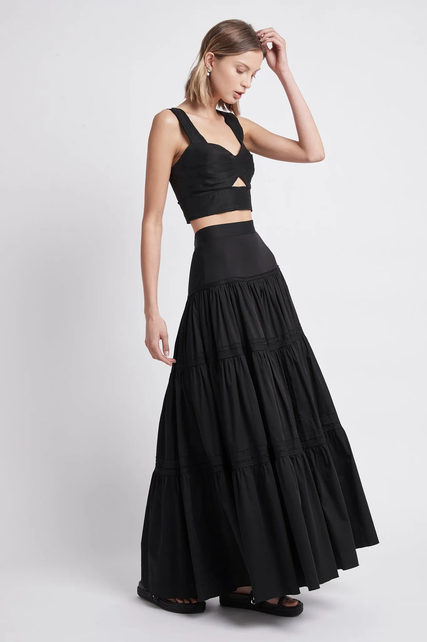 Recurrence Tiered Maxi Skirt sold by Aje product image thumbnail 4
