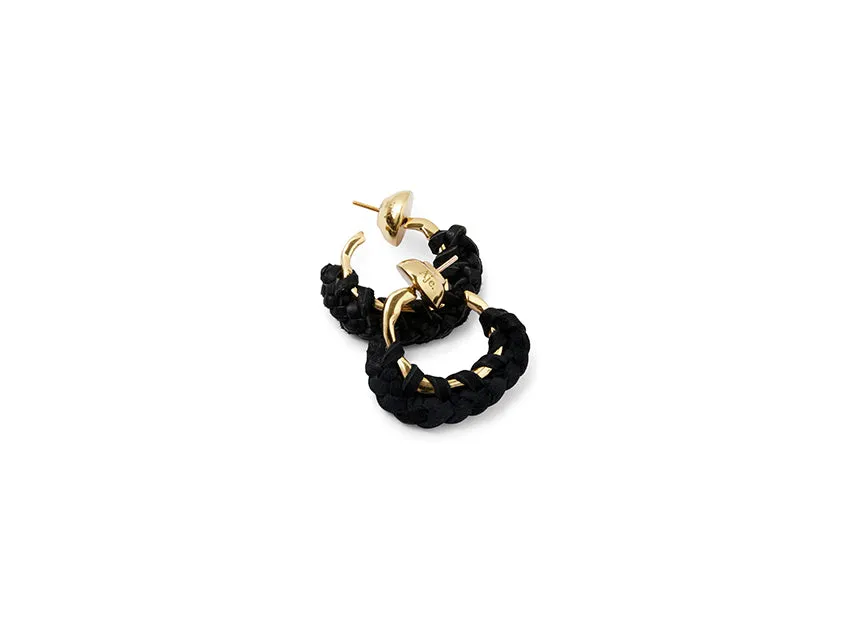 Wanderlust Leather Hoop Earring sold by Aje product image thumbnail 5