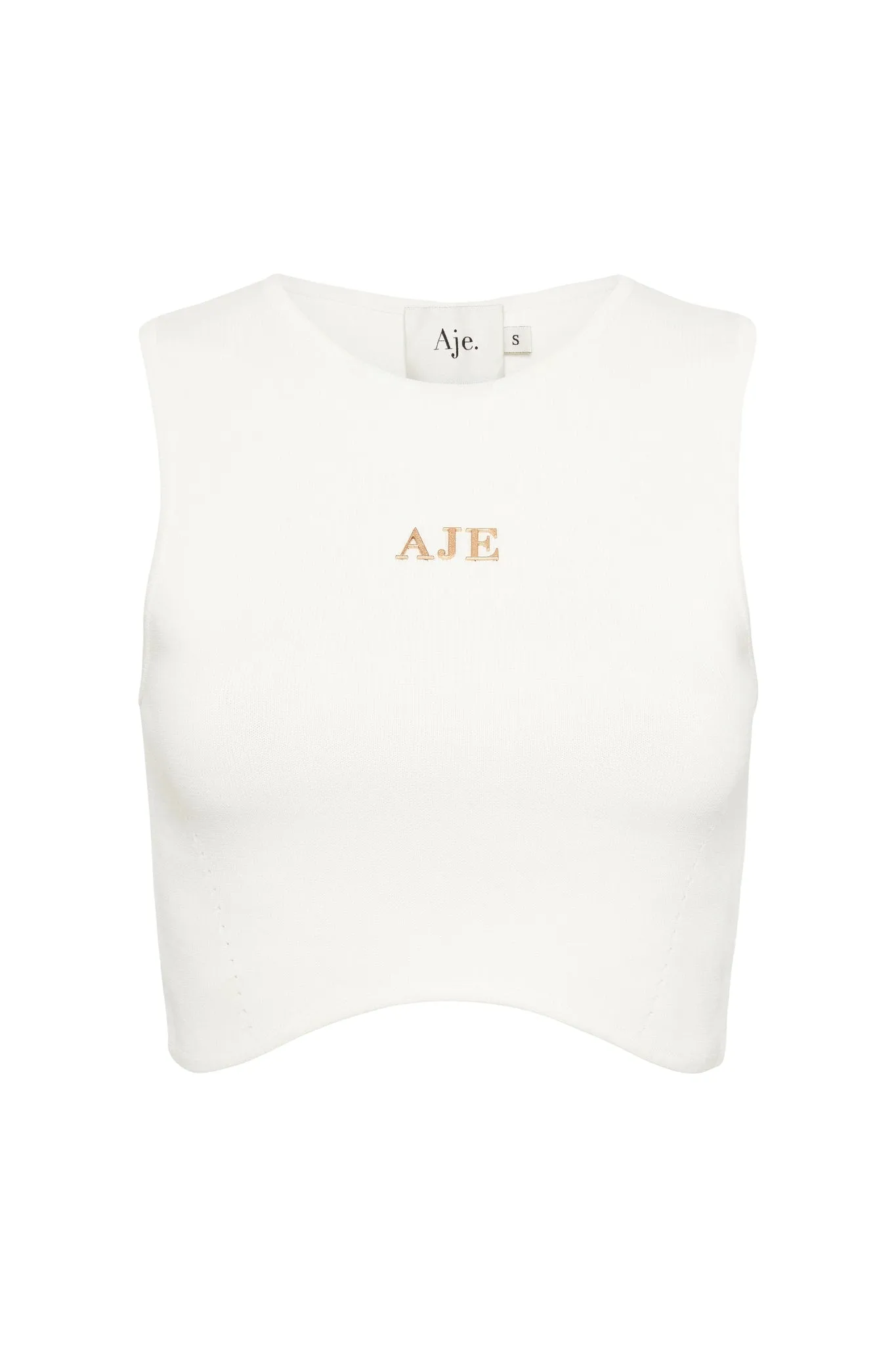 Willow Logo Knit Tank Top sold by Aje product image thumbnail 2