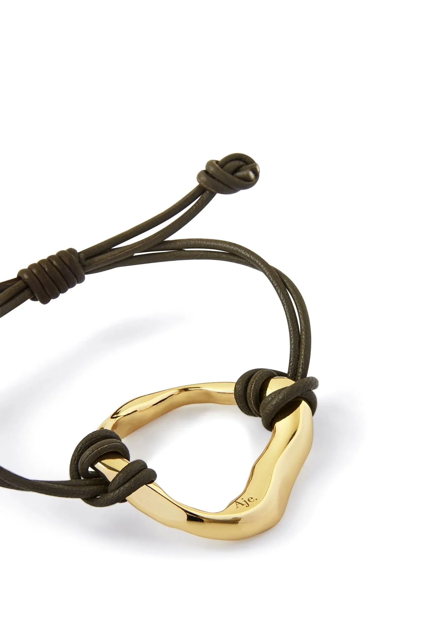 Splice Organic Leather Ring Bracelet sold by Aje product image thumbnail 4