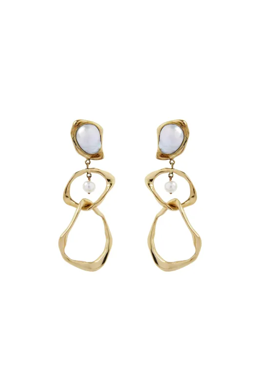 Palms Pearl Drop Earring made by Aje