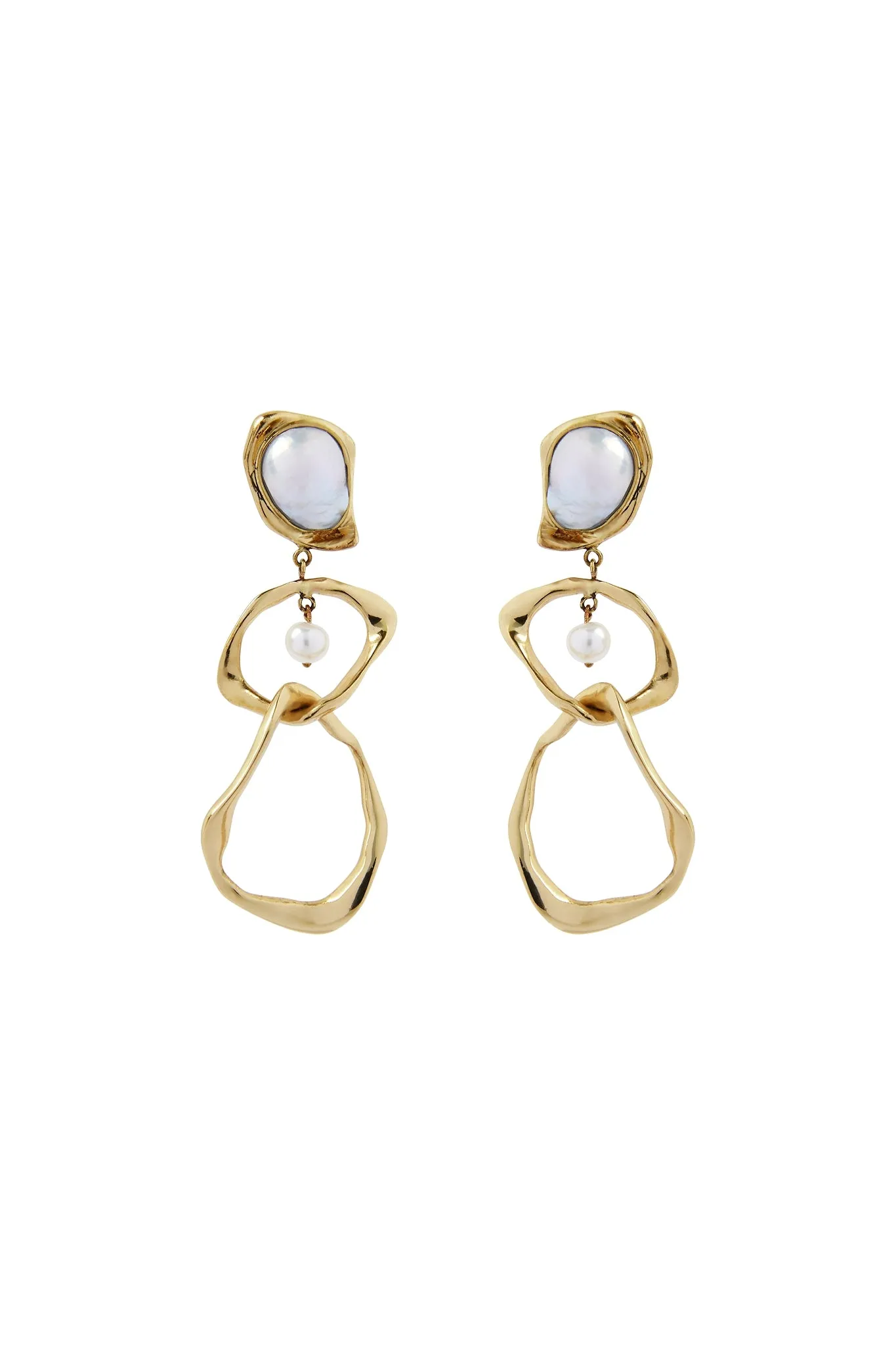 Palms Pearl Drop Earring sold by Aje