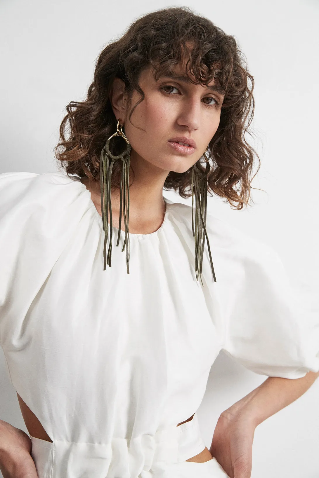 Splice Tassel Hoop Earring sold by Aje product image thumbnail 2