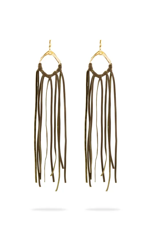 Splice Tassel Hoop Earring made by Aje