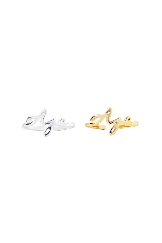 Aje Ribbon Duo Rings made by Aje