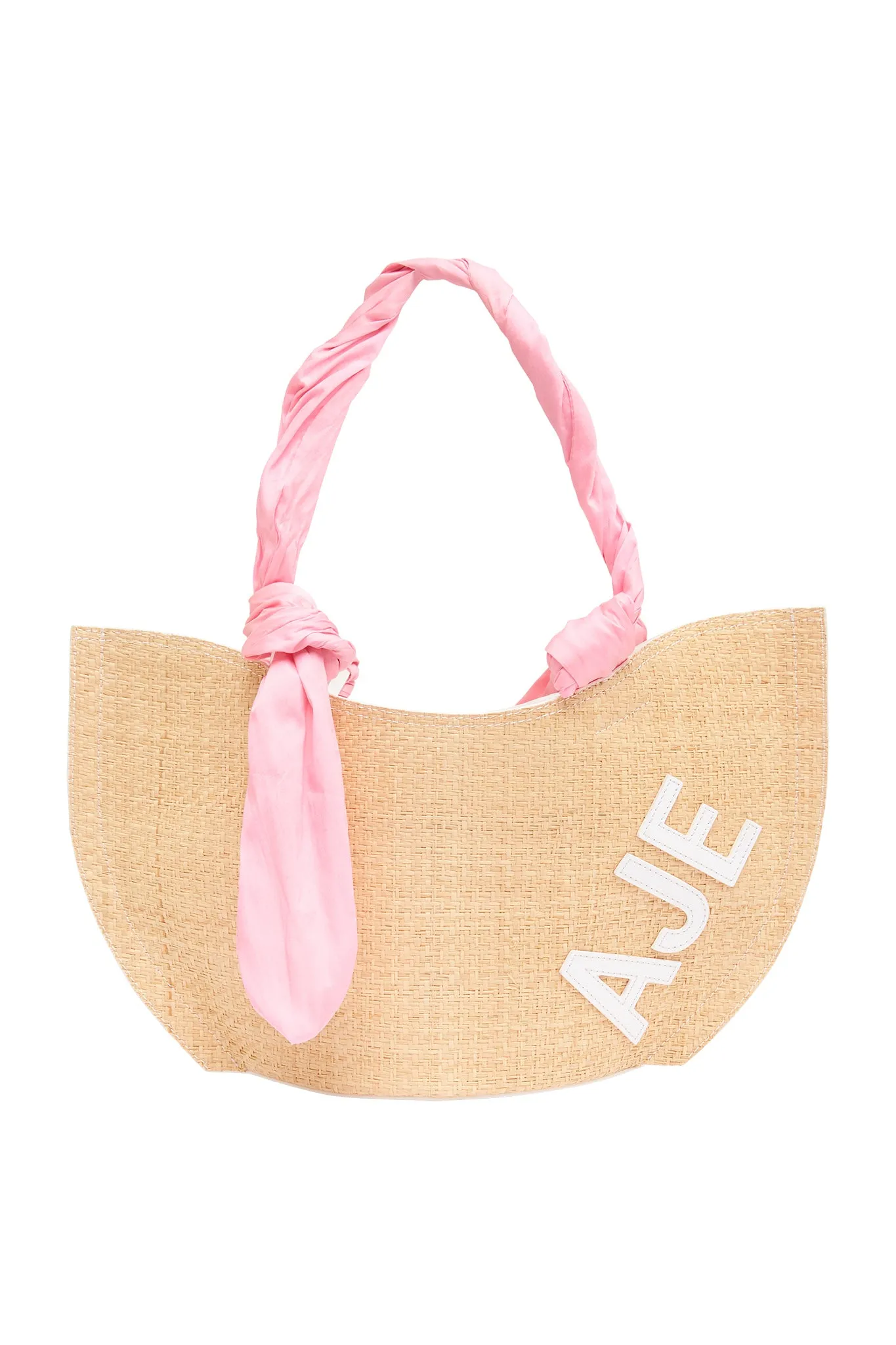 Aurora Raffia Logo Mini Tote sold by Aje