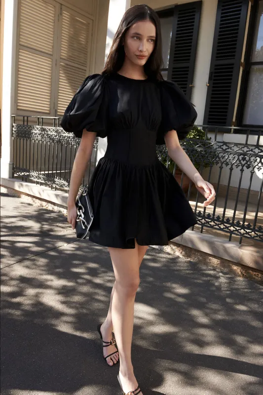 Gianna Puff Sleeve Mini Dress made by Aje