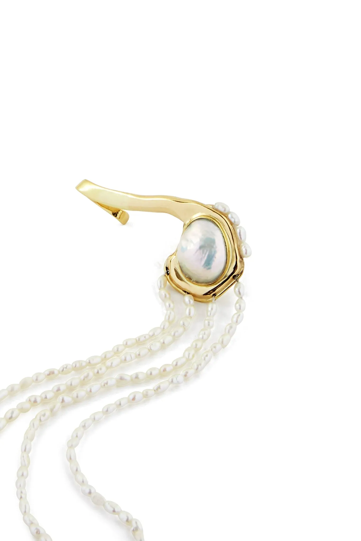 Eau Asymmetric Drop Earring Cuff sold by Aje product image thumbnail 4
