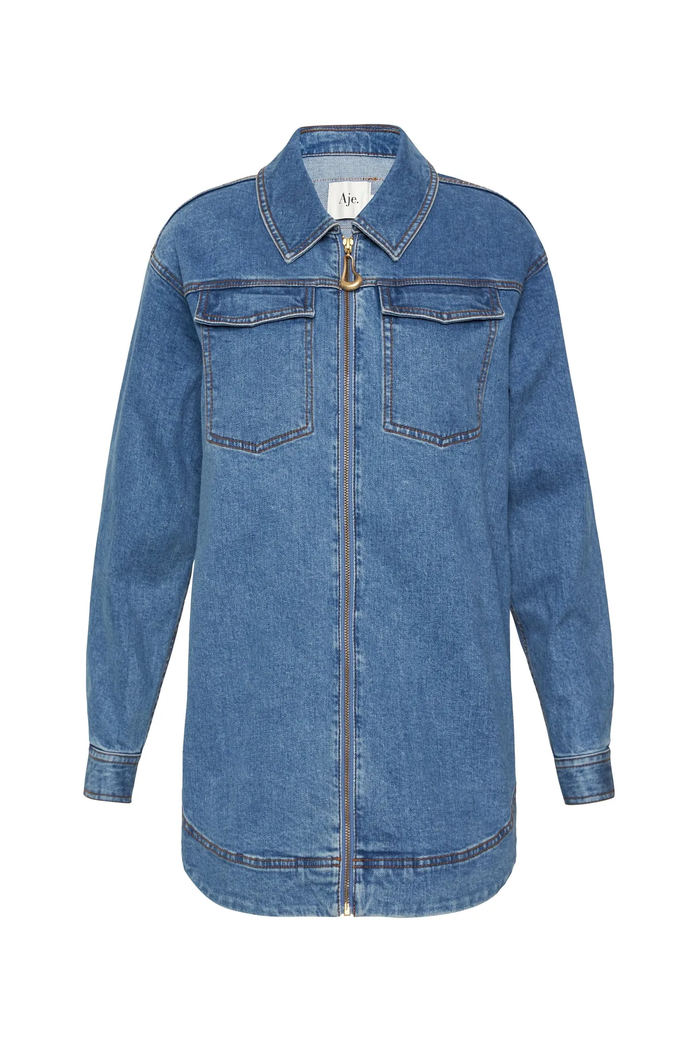 Ana Denim Zip Shirt sold by Aje product image thumbnail 2