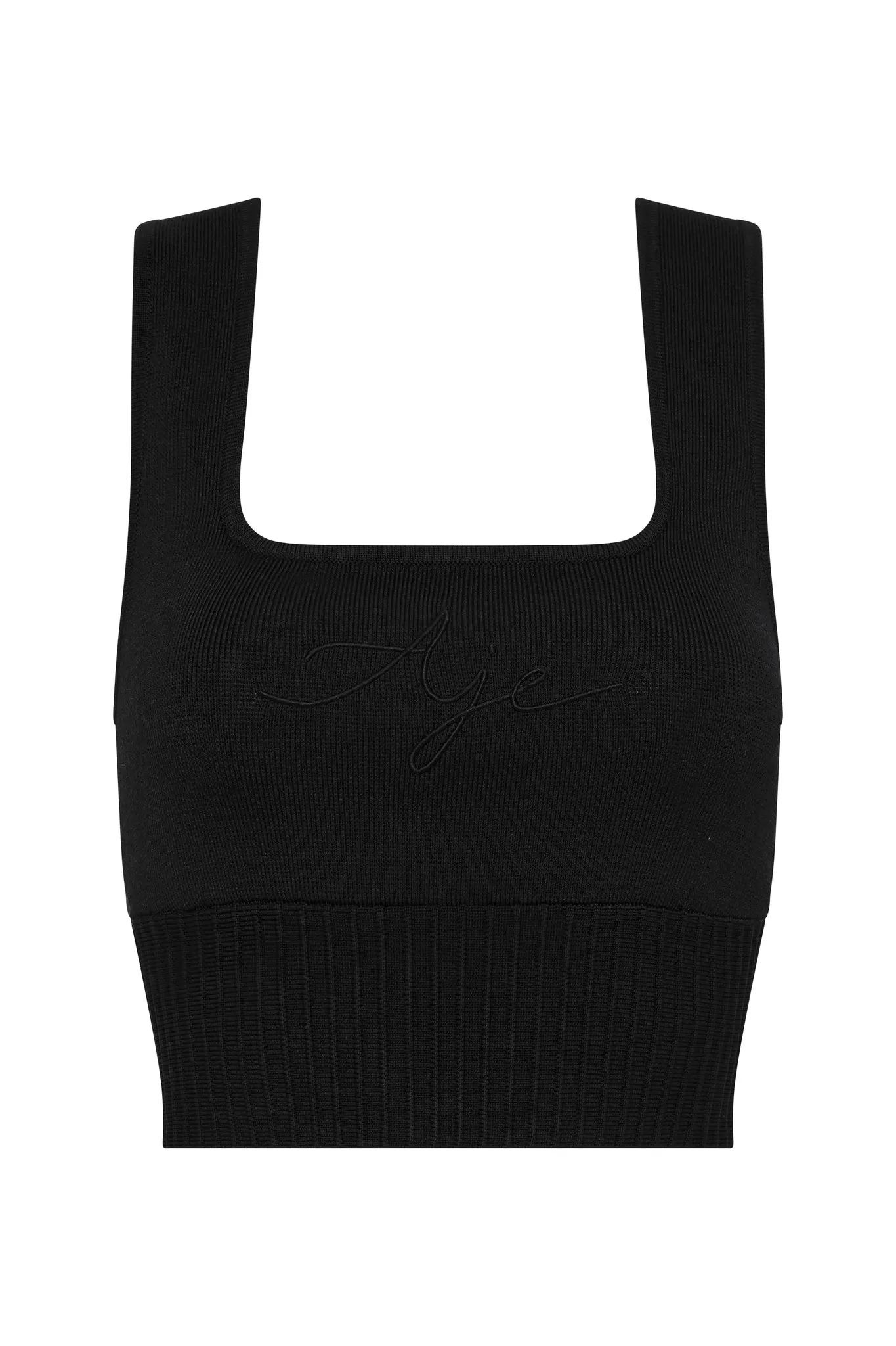 Livadi Cut Out Knit Logo Crop Top sold by Aje product image thumbnail 2