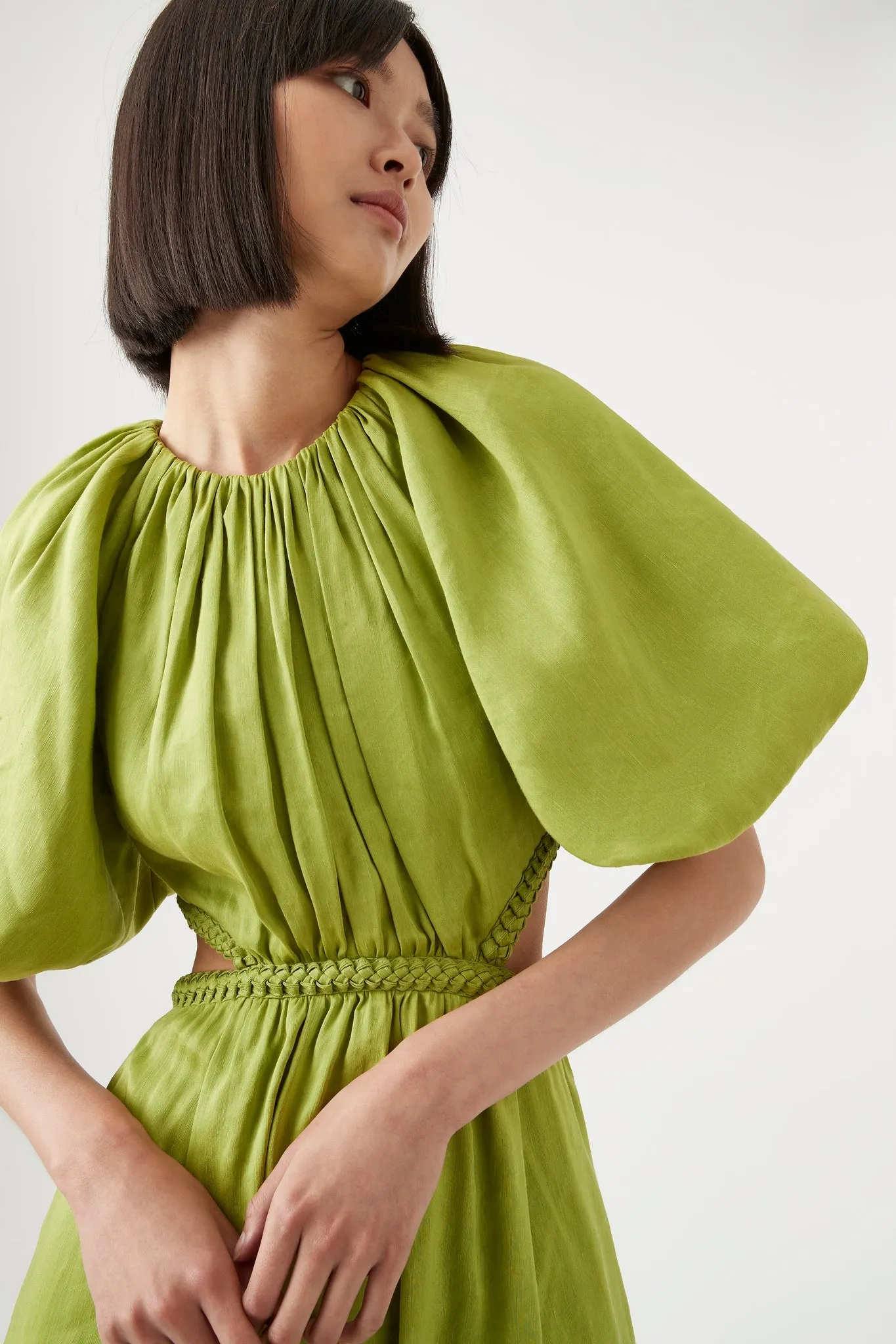 Capucine Puff Sleeve Midi Dress sold by Aje product image thumbnail 5