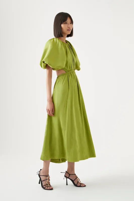 Capucine Puff Sleeve Midi Dress made by Aje