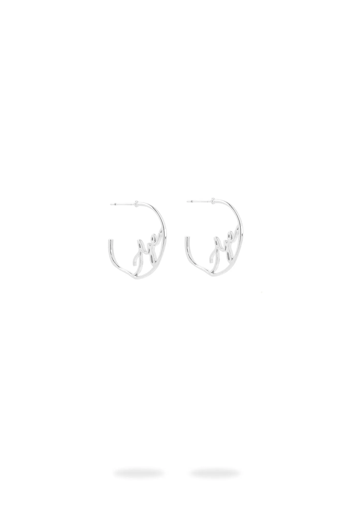 Aje Logo Hoop Earrings sold by Aje