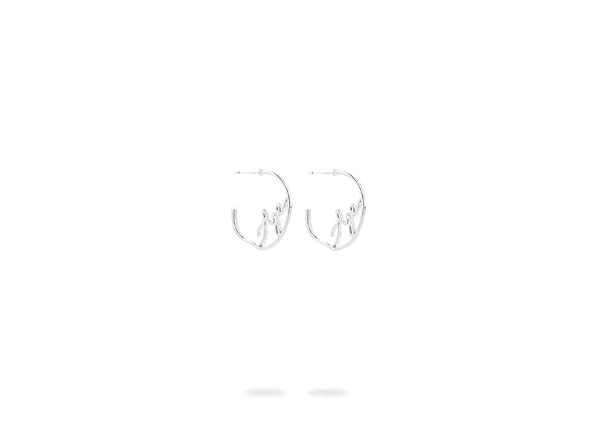 Aje Logo Hoop Earrings sold by Aje product image thumbnail 5