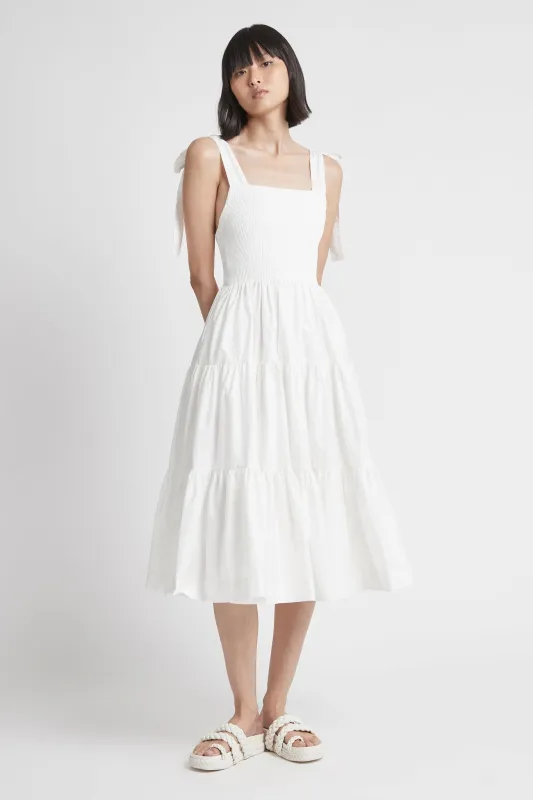 Casa Tiered Knit Midi Dress made by Aje