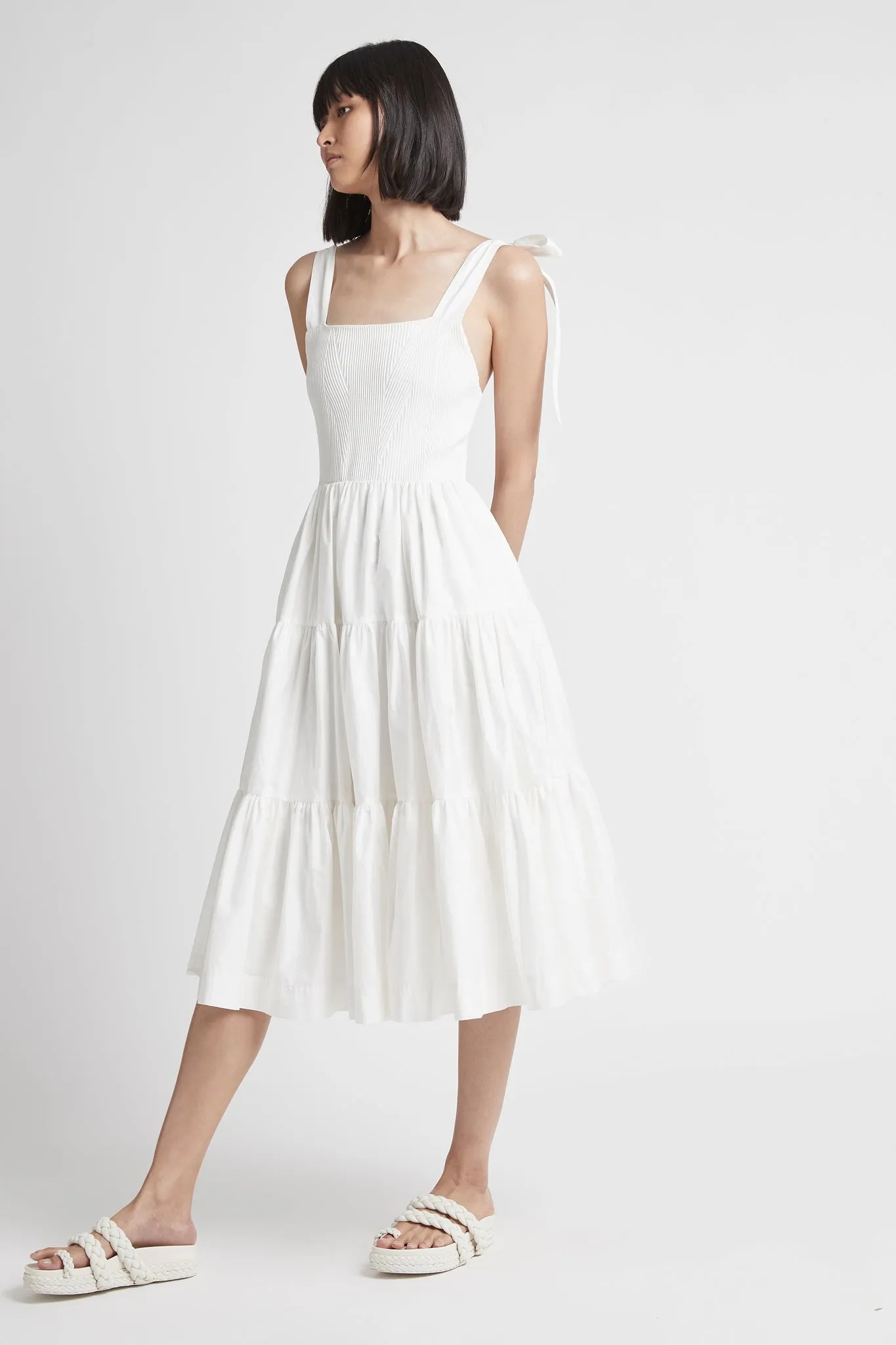 Casa Tiered Knit Midi Dress sold by Aje product image thumbnail 5