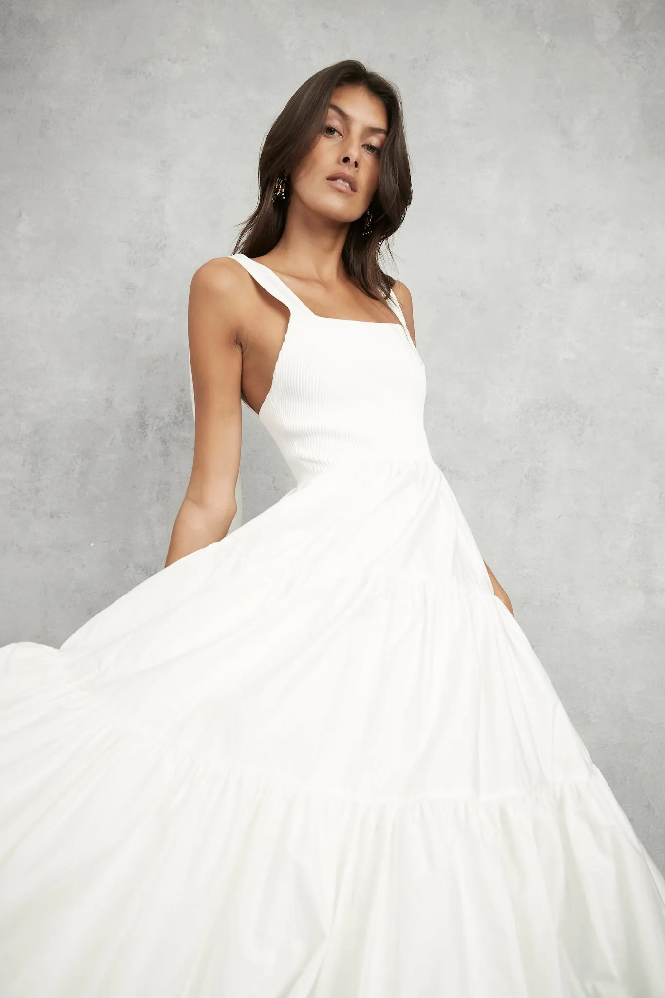 Casa Tiered Knit Midi Dress sold by Aje product image thumbnail 3