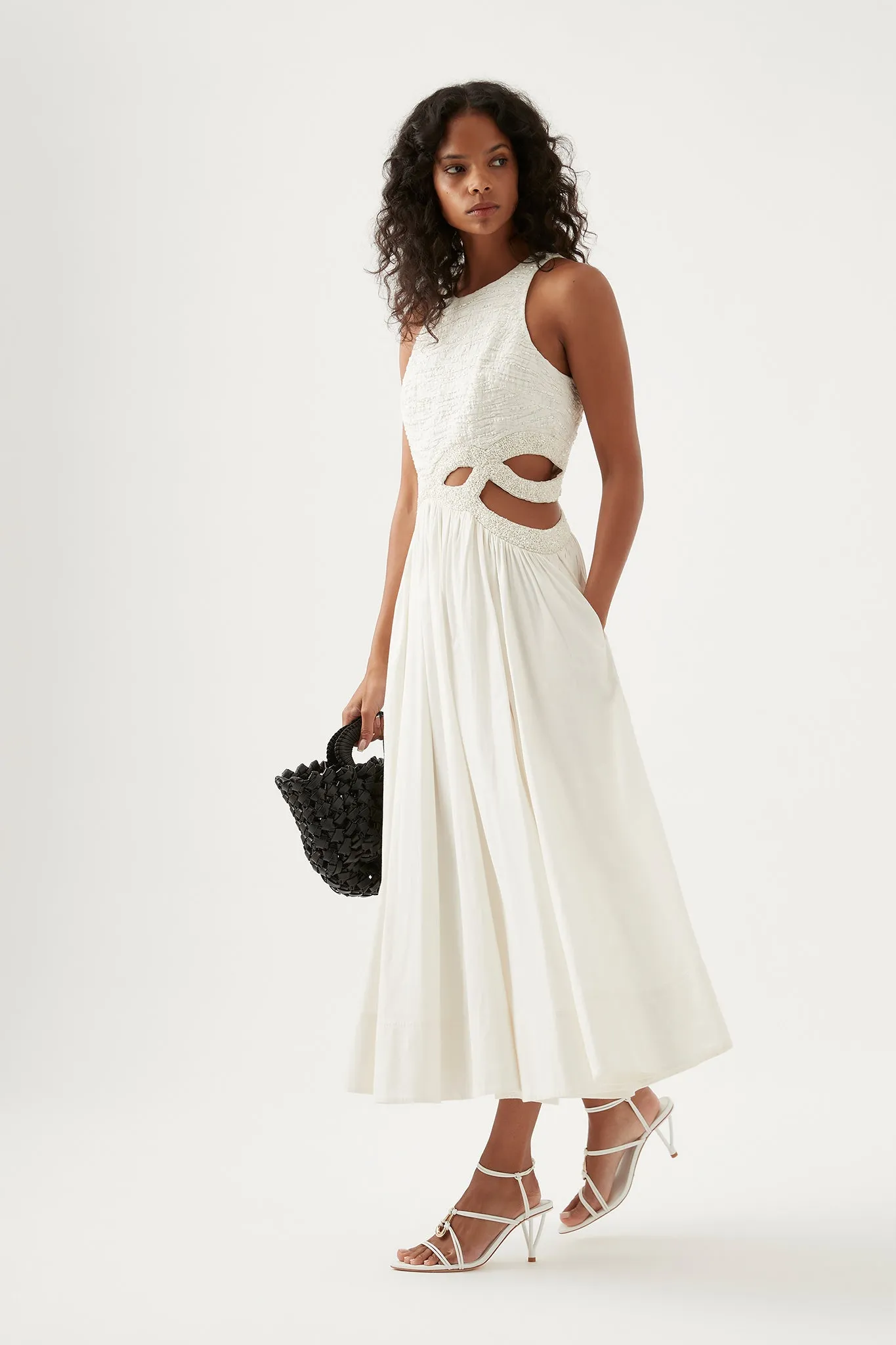New Catara Sequin Midi Dress sold by Aje product image thumbnail 3