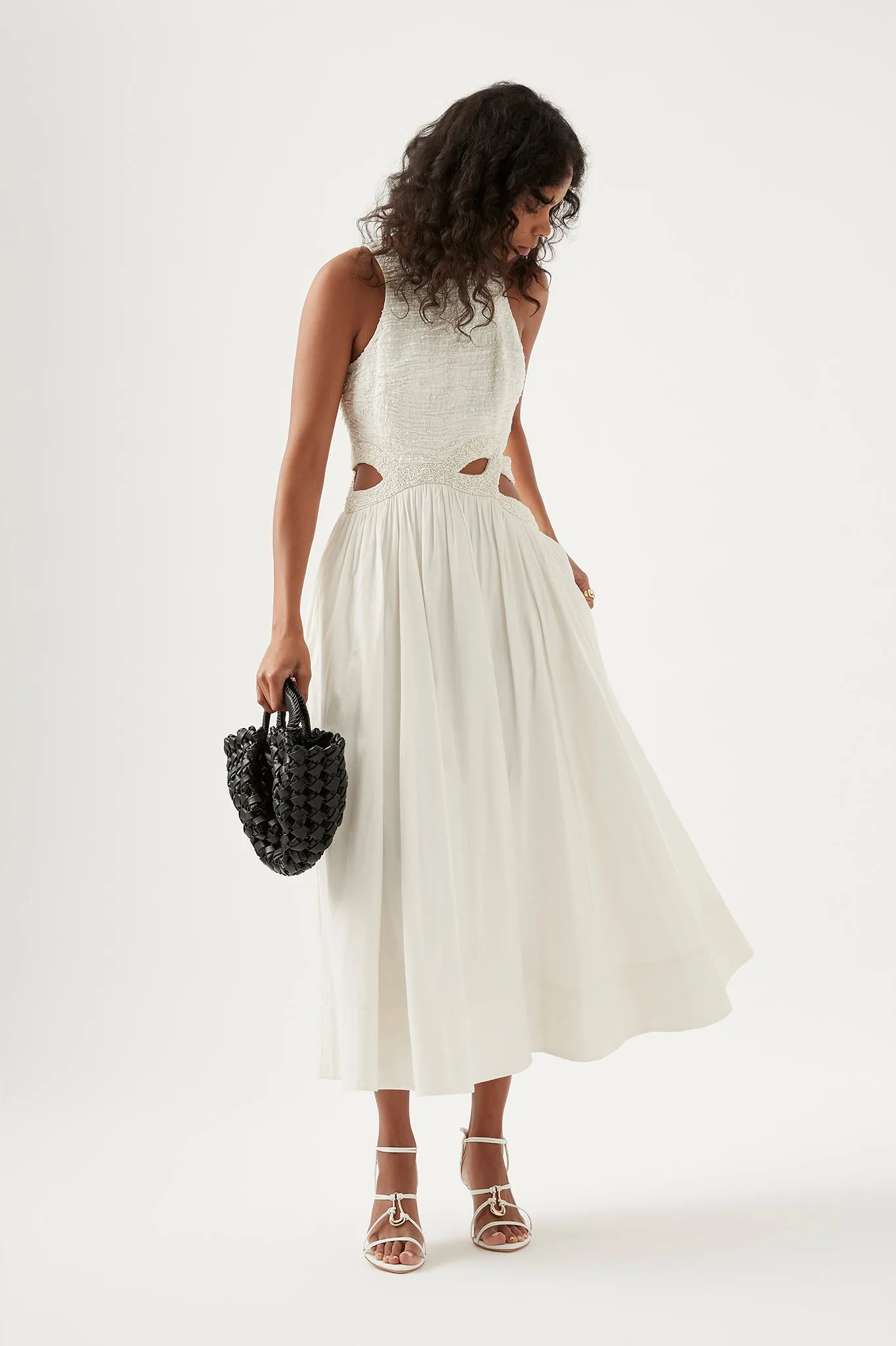 New Catara Sequin Midi Dress sold by Aje
