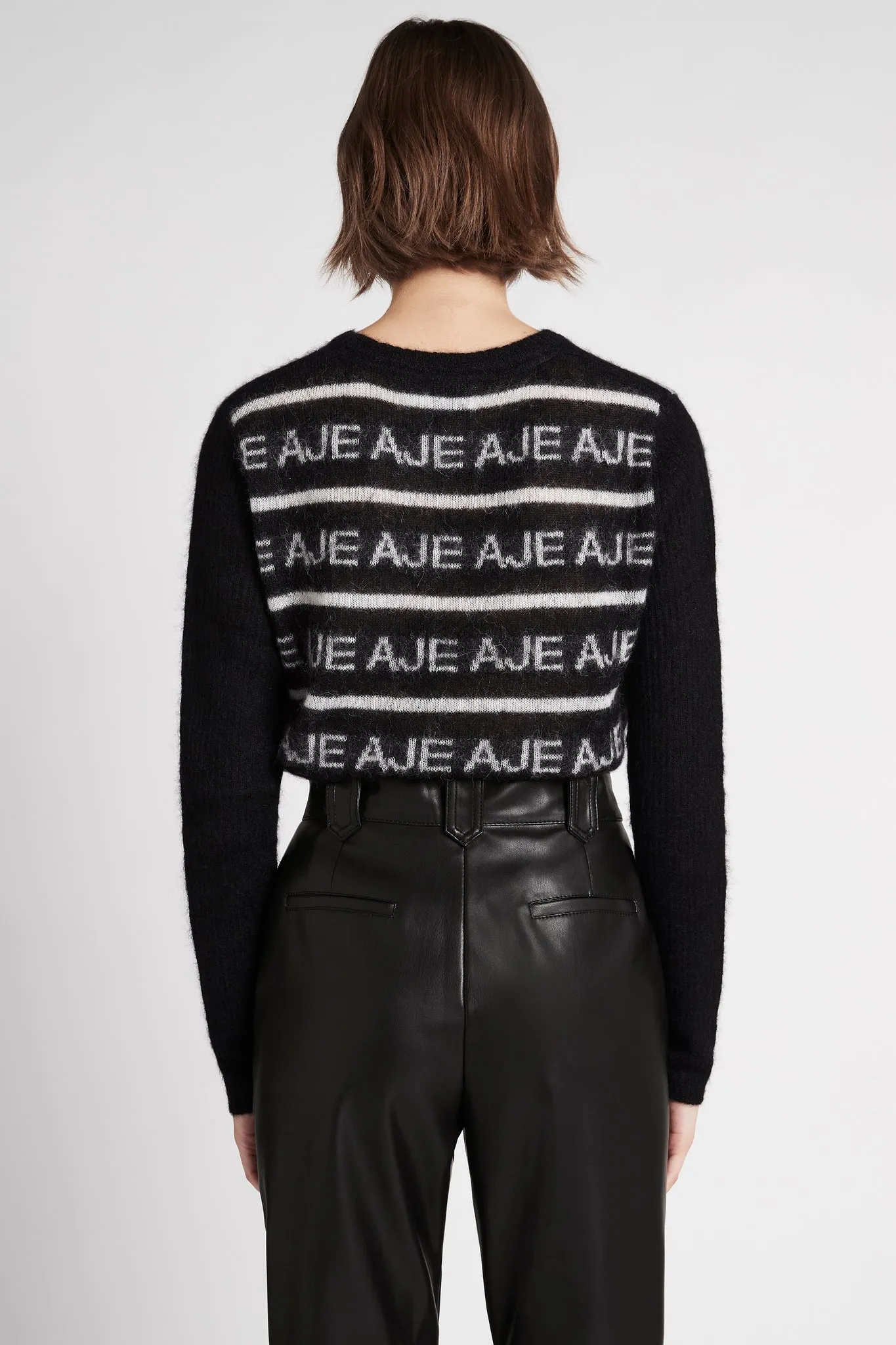 Margot Logo Knit Jumper sold by Aje product image thumbnail 5