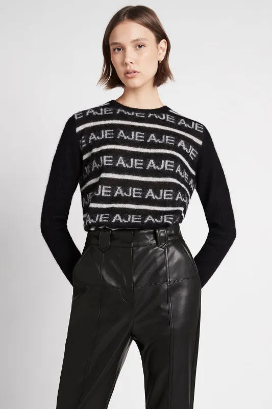 Margot Logo Knit Jumper made by Aje