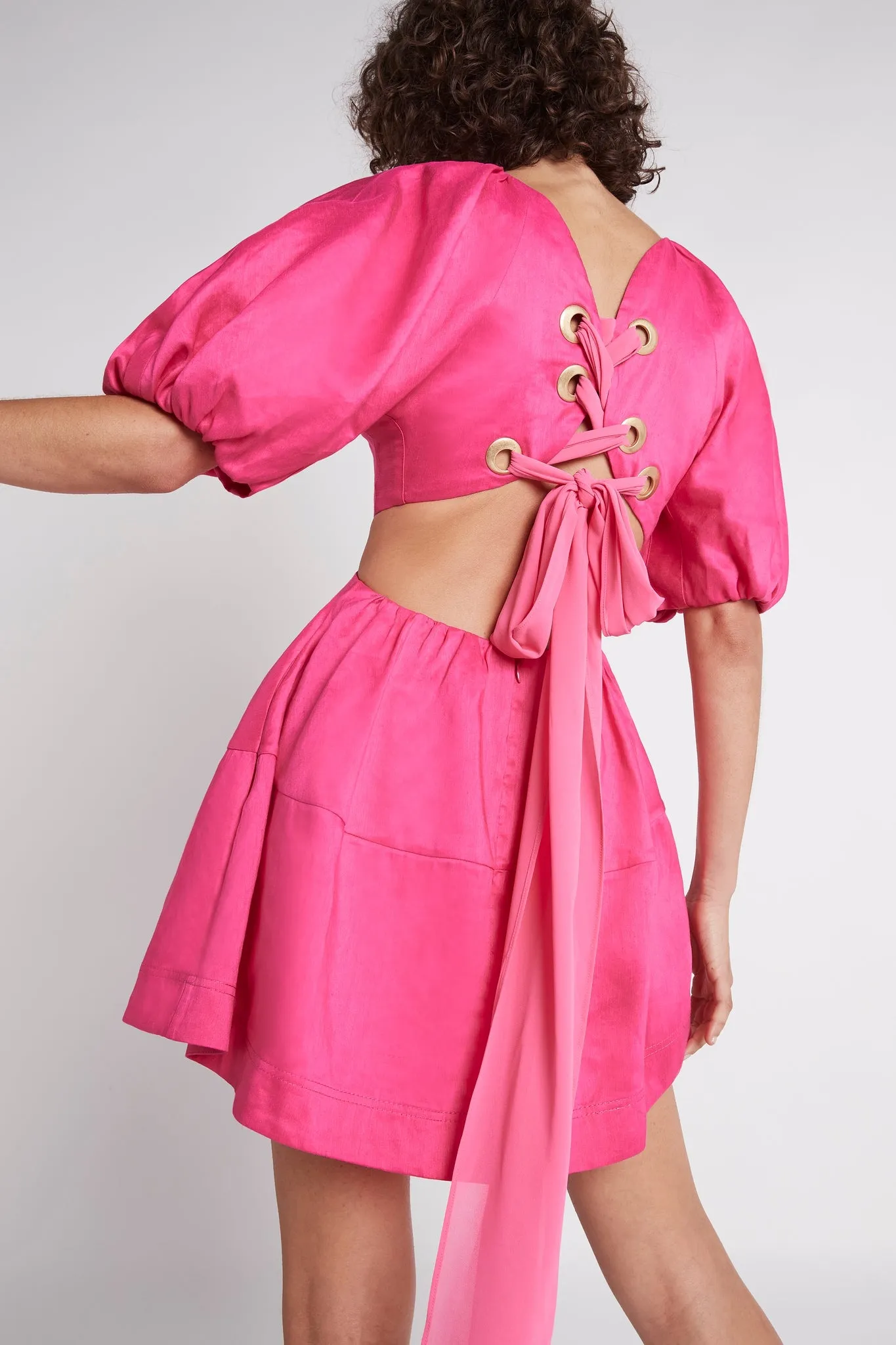 Admiration Lace-Up Mini Dress sold by Aje