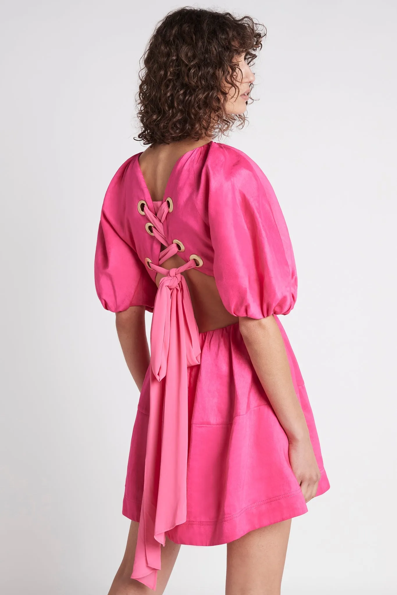 Admiration Lace-Up Mini Dress sold by Aje product image thumbnail 5