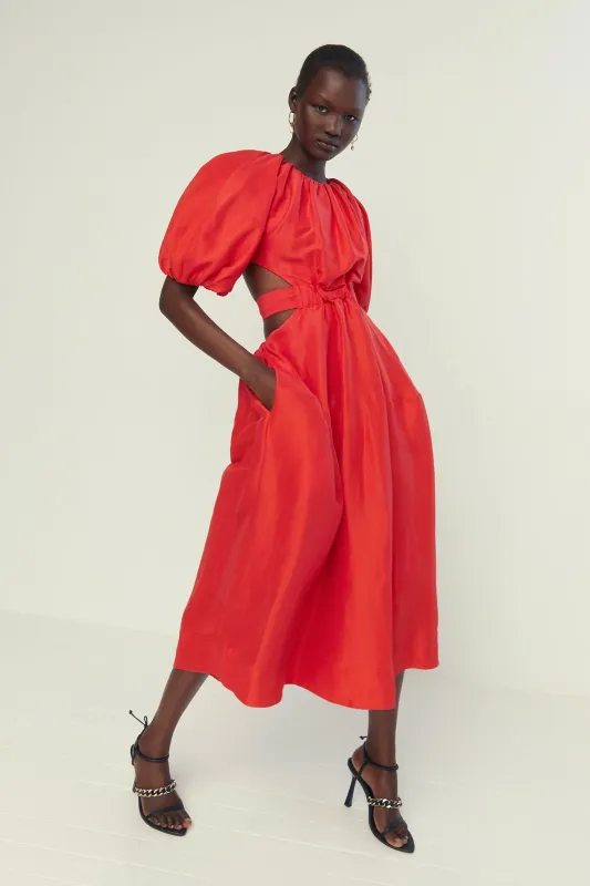 Mimosa Cutout Midi Dress made by Aje