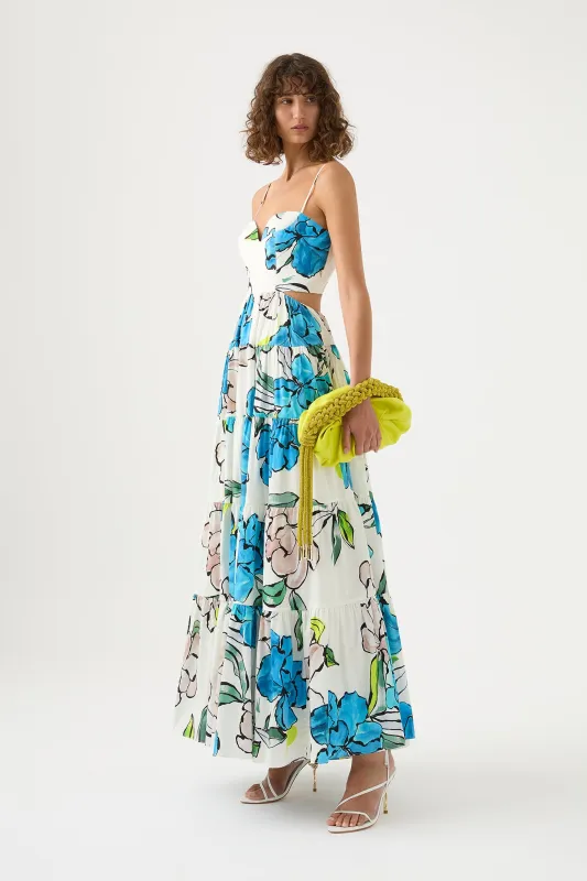 Botanical Tiered Maxi Dress made by Aje