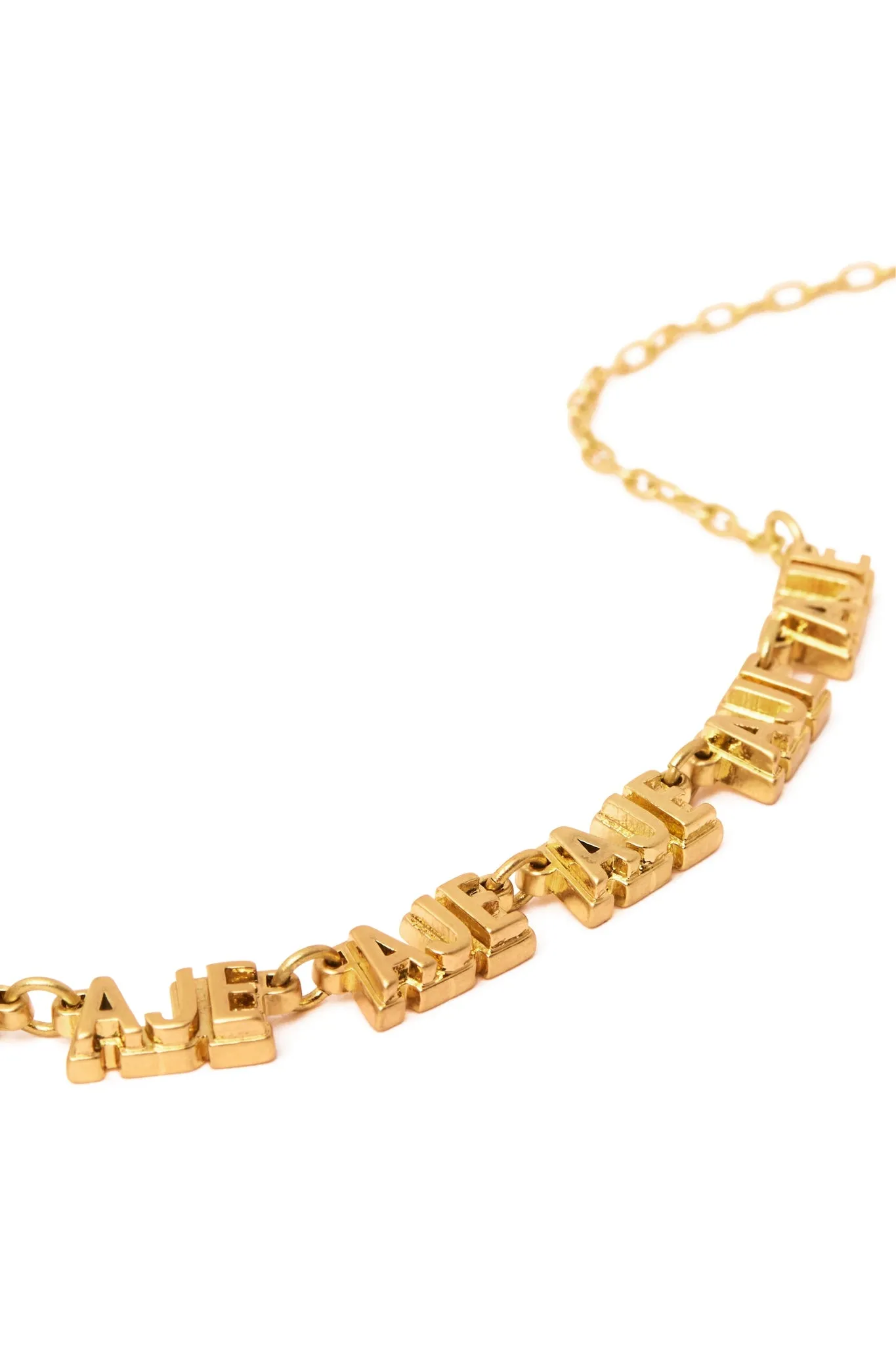 Aje Block Logo Necklace sold by Aje product image thumbnail 4
