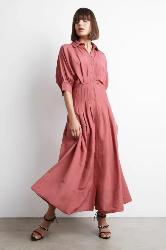 Nova Shirt Midi Dress made by Aje