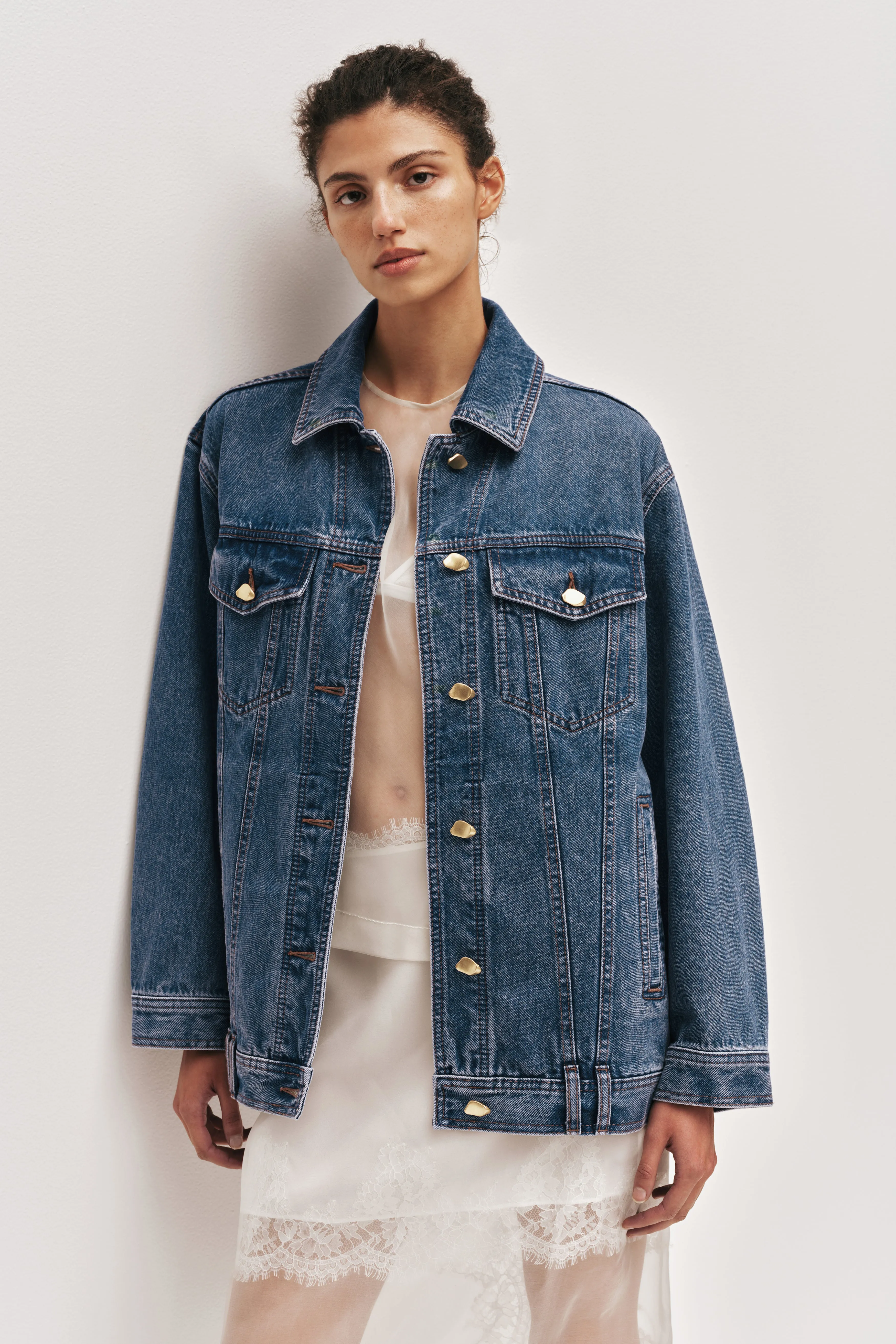 Aradia Oversized Denim Jacket sold by Aje product image thumbnail 3