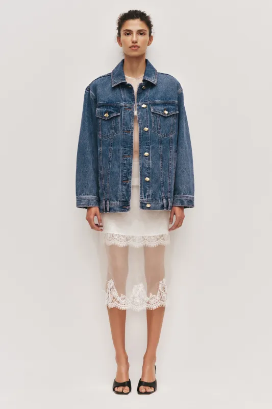 Aradia Oversized Denim Jacket made by Aje
