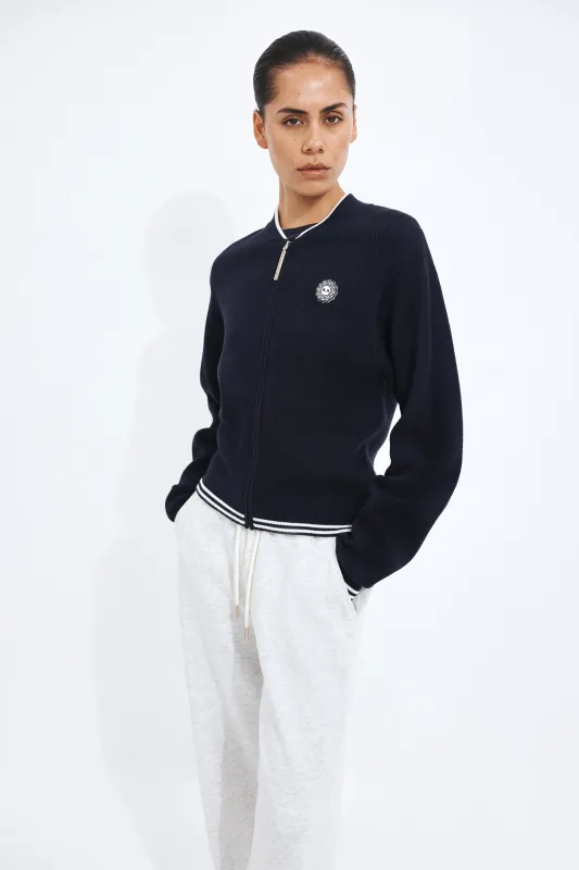 Varsity Knit Jacket made by Aje