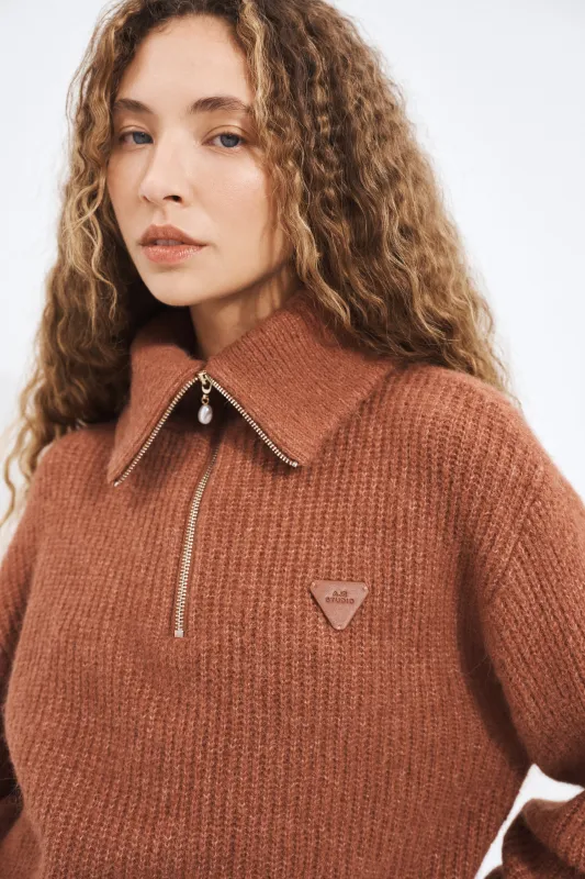 Thea 1/4 Zip Jumper made by Aje