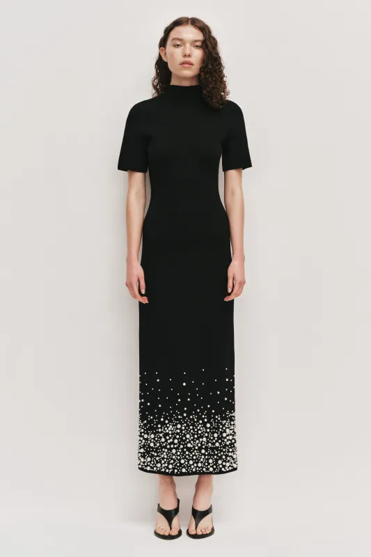 Marlene Pearl Knit Midi Dress made by Aje